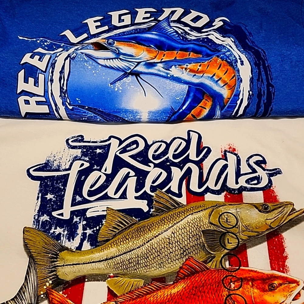 REEL LEGENDS TEE LG